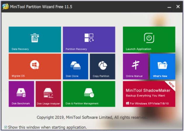 Review de Minitool Partition Wizard Free 11 -2